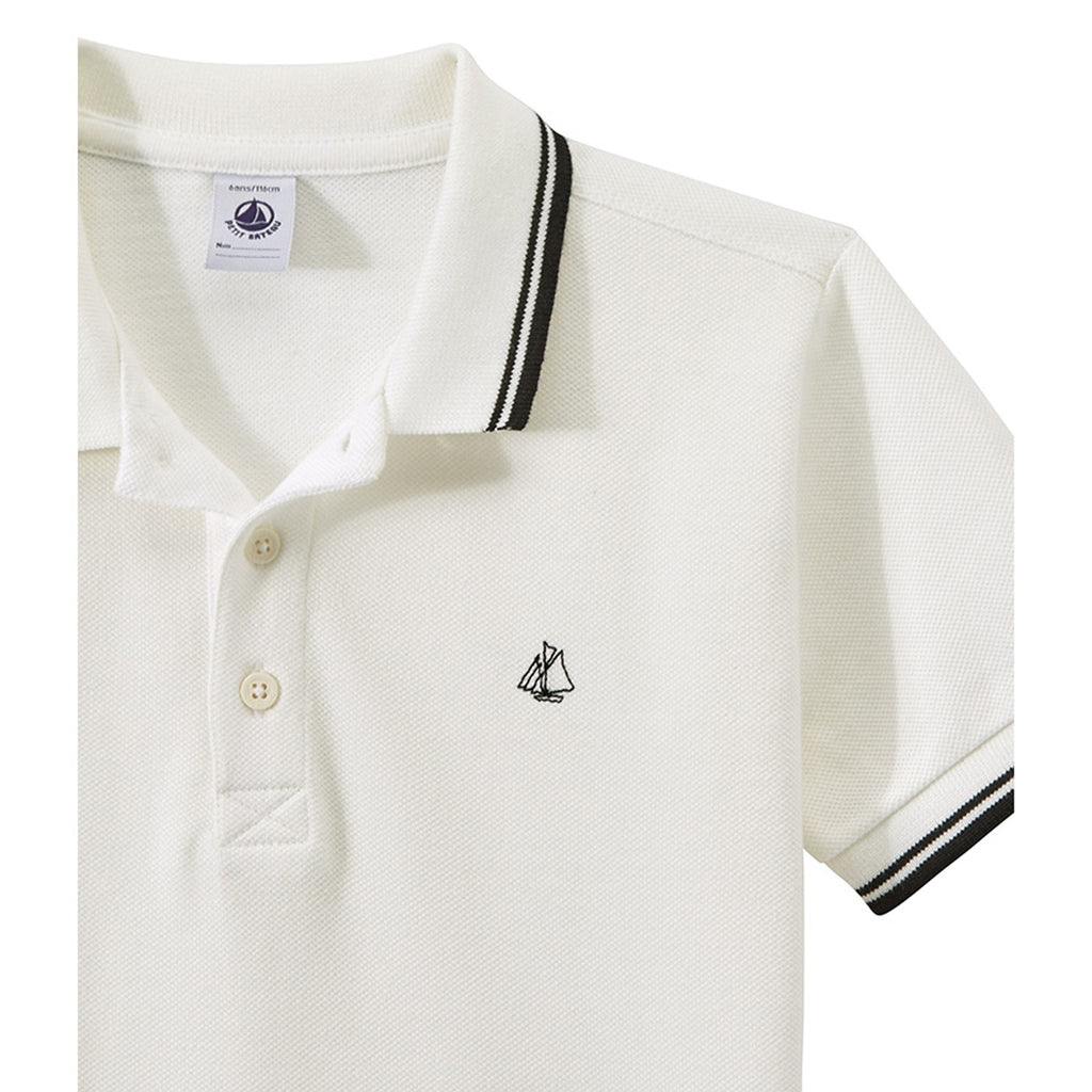 Petit Bateau Boys' Polo Shirt in Piqué Jersey – Petit Mignon