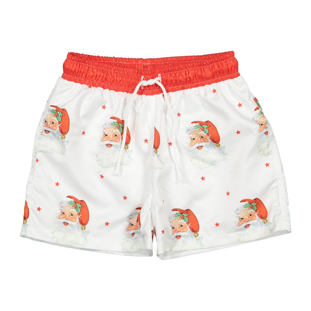 Santa swim trunks on sale
