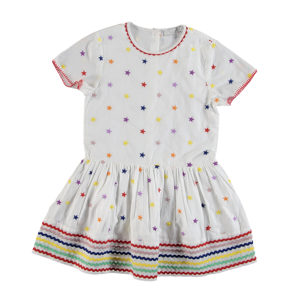 Stella McCartney Girls Embroidered Stars Dress Petit Mignon