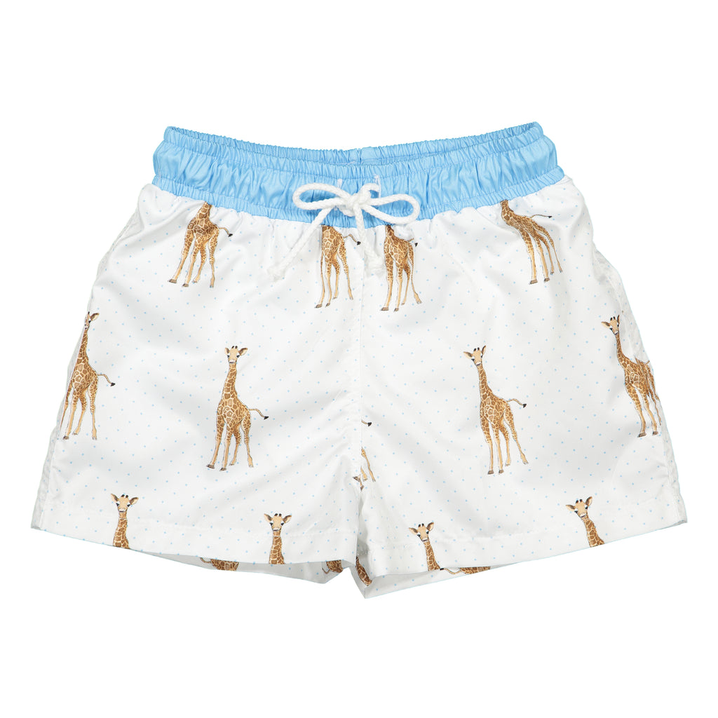 Boys Giraffe Swim Trunks Petit Mignon