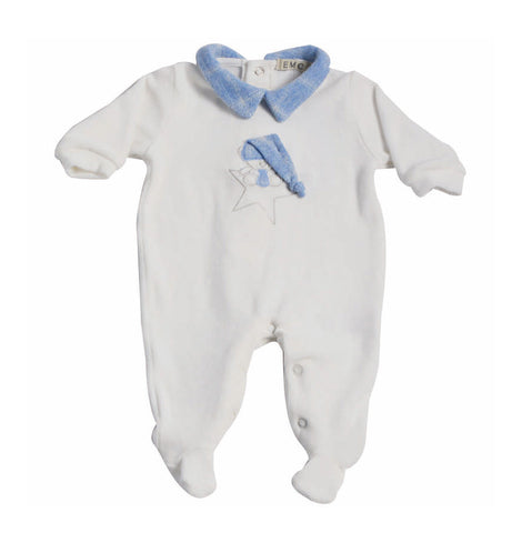 Baby Bear Knit Velour Coverall