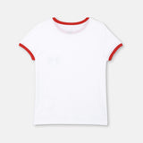 Girls Smiley Pocket Tee