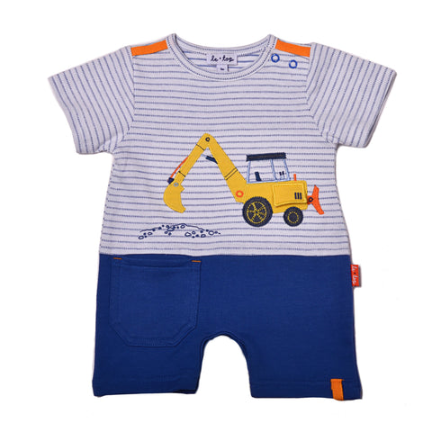 Baby Boys "Let's Build" Romper