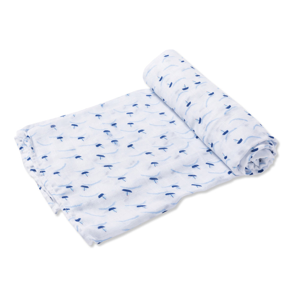 Ditsy Boat Swaddle