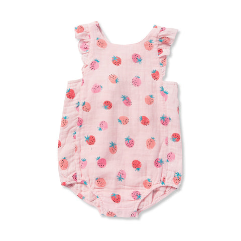 Strawberries Sunsuit