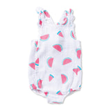 Watermelon Muslin Sunsuit