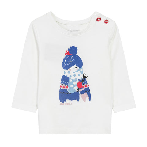 Winter Girl Front-and-Back Graphic T-Shirt