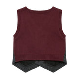 Boys Grey V-Neck Vest