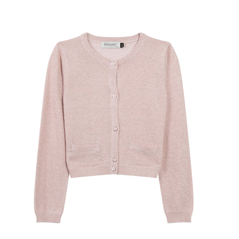 Girls Dusty Pink Cardigan