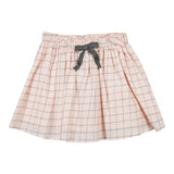 Peach Checked Skirt