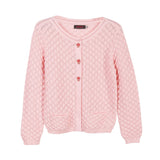 Stylish Pink Knitted Cardigan