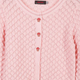 Stylish Pink Knitted Cardigan