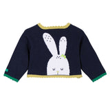 Rabbit Knitted Reversible Cardigan - Navy