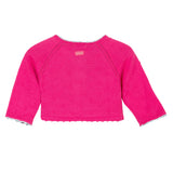 Baby Girls Knitted Cardigan With Pompons