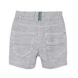 Stripy Canvas Bermuda Shorts