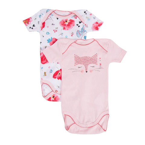 Baby Girls "Secret Garden" Bodysuits Set of 2