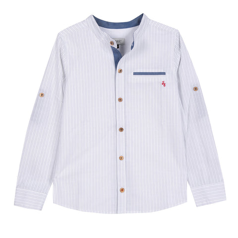 Boys Stripe Print Shirt