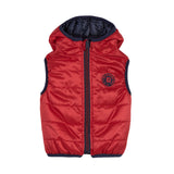 Boys Reversible Sleeveless Padded Jacket - Red