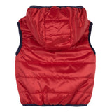 Boys Reversible Sleeveless Padded Jacket - Red