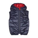 Boys Reversible Sleeveless Padded Jacket - Red