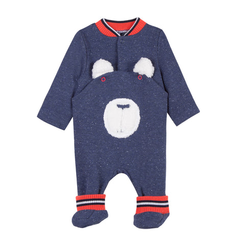 Baby Boys Warm Bear Onesie with Socks