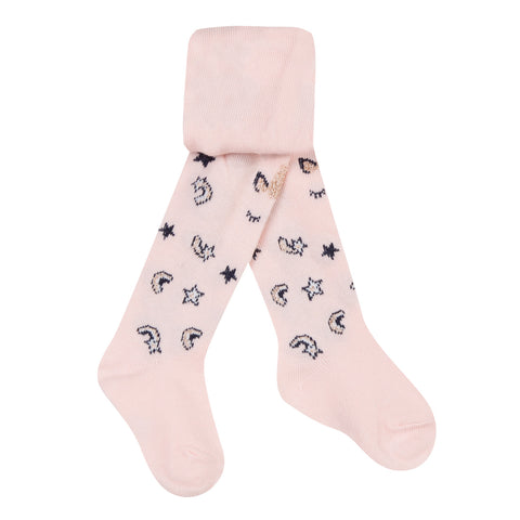 Baby Girls Pink Cotton Tights