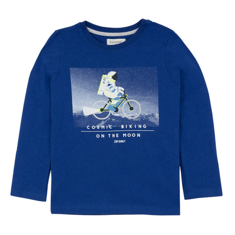 Boys Biking On The Moon T-shirt