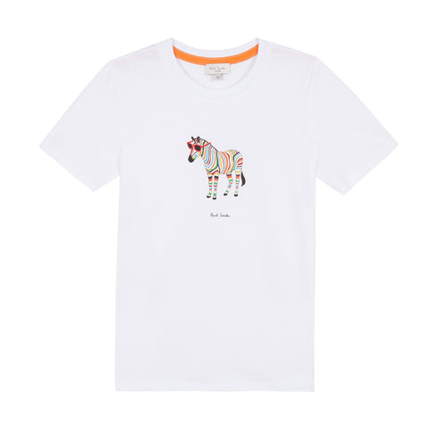 Boys White TYBALT Cotton T-Shirt