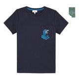 Boys White Dino T-Shirt