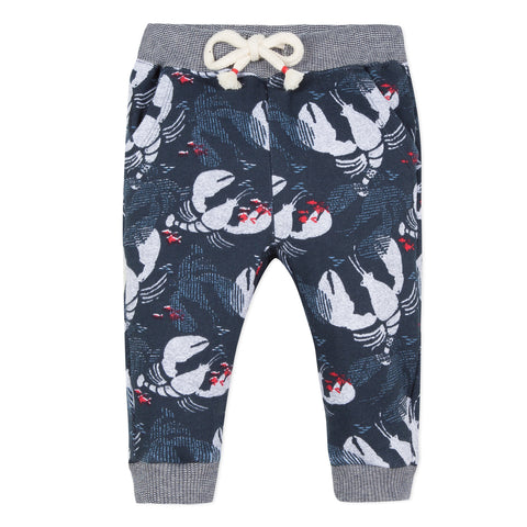 Baby Boys Neo Jogging Pants in Lobster Printed Fleece
