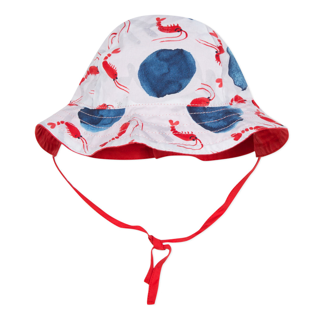 Marine Print Reversible Sun Hat