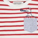 Baby Boys Dino Striped Long-Sleeve Top