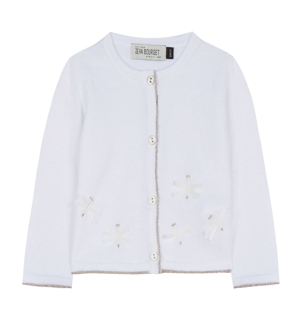 Baby Girls Dragonfly Embroidered Cardigan