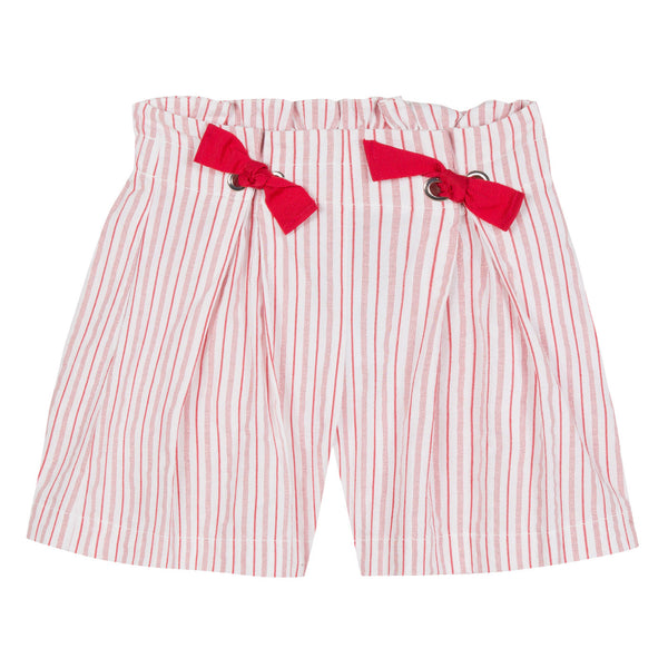 Jean Bourget Girls Red Striped Shorts – Petit Mignon