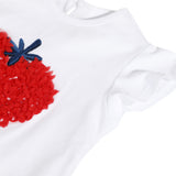 Girls 3D Apple T-shirt