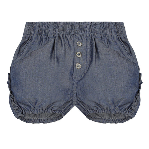 Girls Bubble Denim Shorts