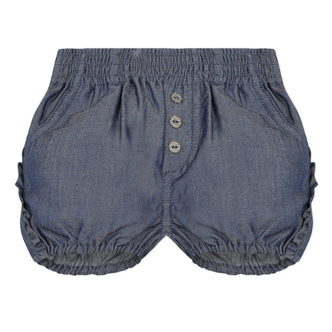 Girls Bubble Denim Shorts