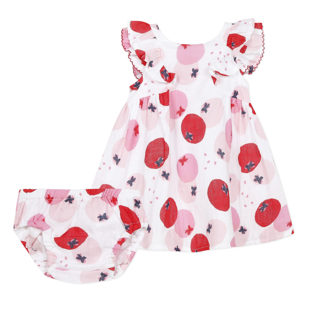 Baby Girls Rouge Printed Dress and Bloomer Set
