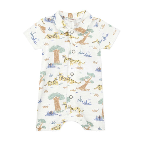 Baby Boys Safari Print Romper