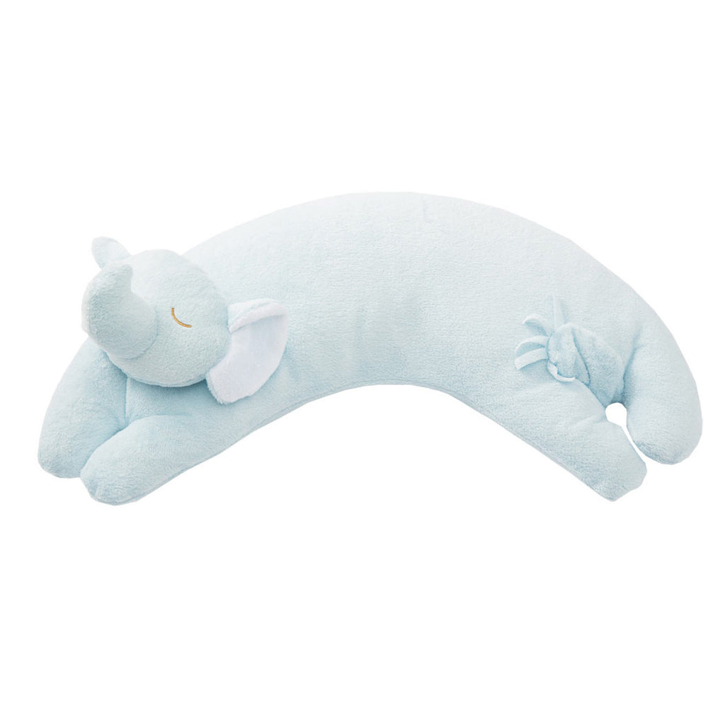 Blue Elephant Curved Pillow