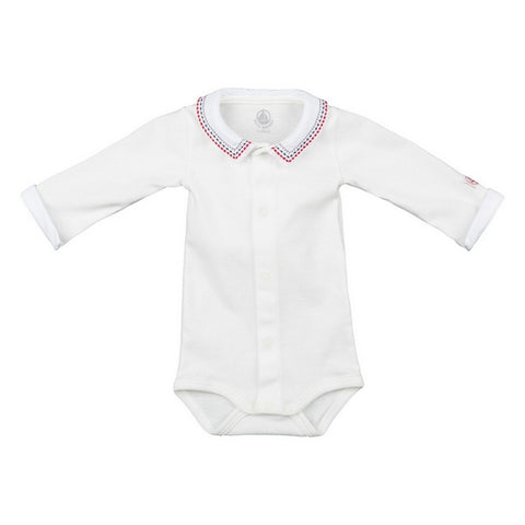 Baby Long Sleeve Bodysuit with Collar