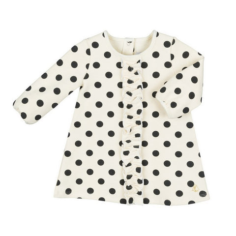 Baby Girl Long Sleeve Polka Dot Dress