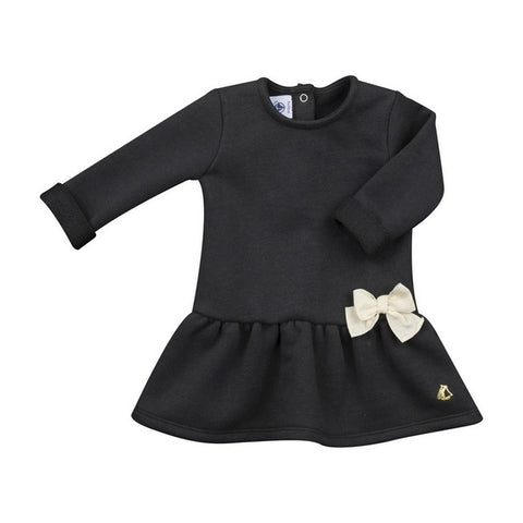 Baby Girls Long Sleeve Dress with Bow