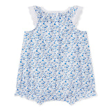 Baby Girls Sleeveless Floral Bubble