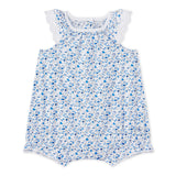 Baby Girls Sleeveless Floral Bubble