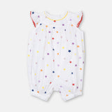 Baby Girls Embroidery Stars All-In-One