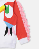 Girls Toucan Print Sweater