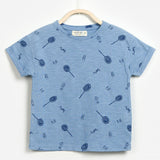 Boys Printed Blue Tee