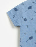 Boys Printed Blue Tee