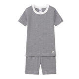 Boys Short Sleeve Pajamas with Milleraies Stripes